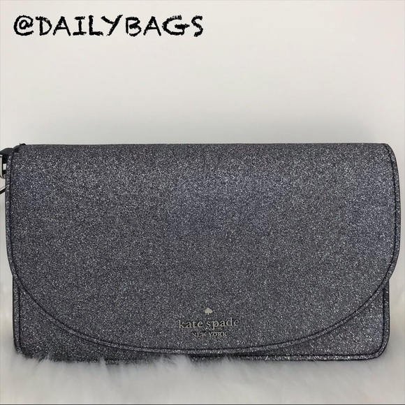 KATE SPADE JOELEY MULTI FUNCTIONAL WALLET GLITTER - Picture 7 of 8